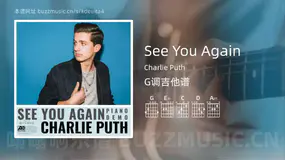 See You Again吉他谱G调 Charlie Puth 简单版