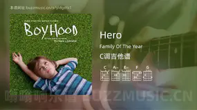 Hero吉他谱C调 Family Of The Year 简单版