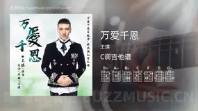 万爱千恩吉他谱C调 王琪 简单版