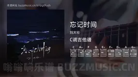 忘记时间吉他谱C调 刘大壮 简单版