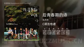 后青春期的诗吉他谱C调 五月天 简单版