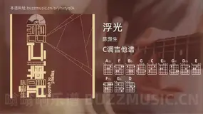 浮光吉他谱C调 陈楚生 简单版