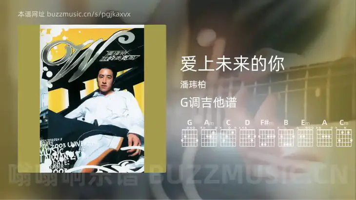 爱上未来的你吉他谱G调 潘玮柏 简单版