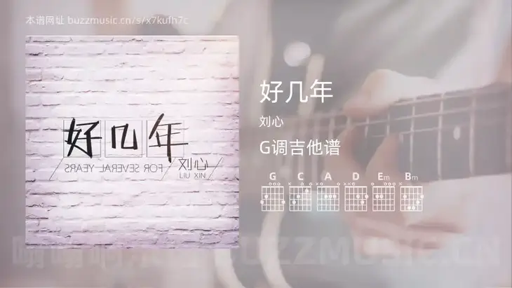 好几年吉他谱G调 刘心 简单版