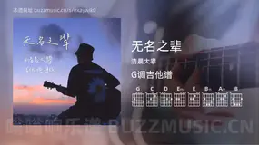 无名之辈吉他谱G调 清晨大攀 简单版