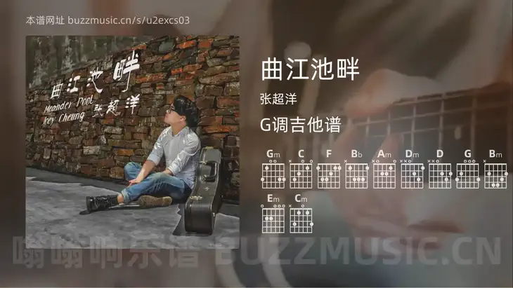 曲江池畔吉他谱G调 张超洋 简单版