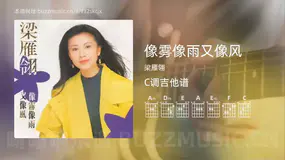 像雾像雨又像风吉他谱C调 梁雁翎 简单版
