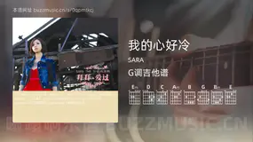 我的心好冷吉他谱G调 SARA 简单版