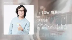 山谷里的思念吉他谱C调 谢军 简单版