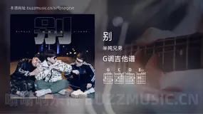 别吉他谱G调 半吨兄弟 简单版