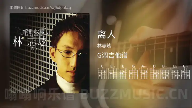 离人吉他谱G调 林志炫 简单版