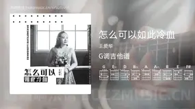 怎么可以如此冷血吉他谱G调 王爱华 简单版