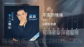 不变的情缘吉他谱G调 正云 简单版