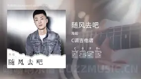 随风去吧吉他谱C调 海超 简单版