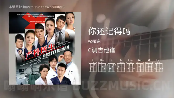 你还记得吗吉他谱C调 权振东 简单版