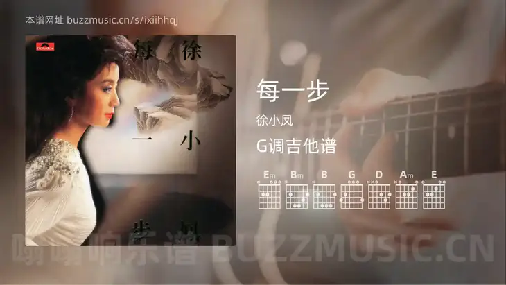 每一步吉他谱G调 徐小凤 简单版