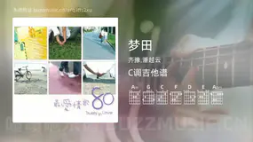 梦田吉他谱C调 齐豫,潘越云 简单版
