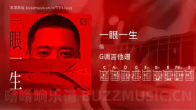 一眼一生吉他谱G调 信 简单版