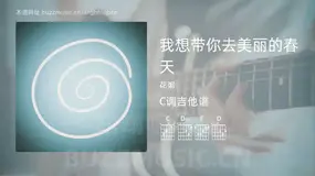 我想带你去美丽的春天吉他谱C调 花粥 简单版