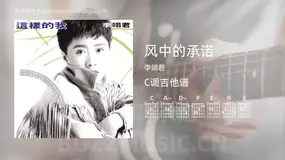 风中的承诺 李翊君 吉他谱C调简单版