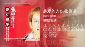 最爱的人伤我最深 张雨生,张惠妹 吉他谱G调简单版
