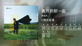 离开的那一些 林俊杰 吉他谱C调简单版