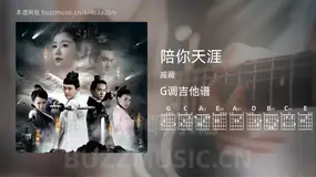 陪你天涯吉他谱G调 戚薇 简单版