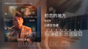 初恋的地方 张信哲 吉他谱G调简单版