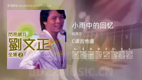 小雨中的回忆吉他谱C调 刘文正 简单版