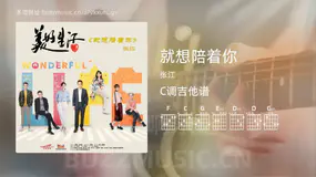 就想陪着你 张江 吉他谱C调简单版
