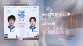 爱你的我十八岁 左颜 吉他谱C调简单版