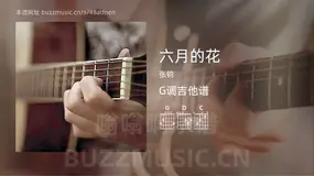 六月的花 张钧 吉他谱G调简单版