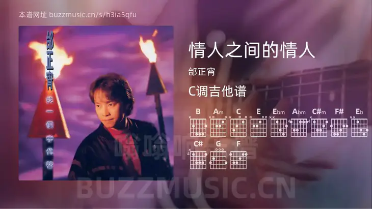 情人之间的情人 邰正宵 吉他谱C调简单版