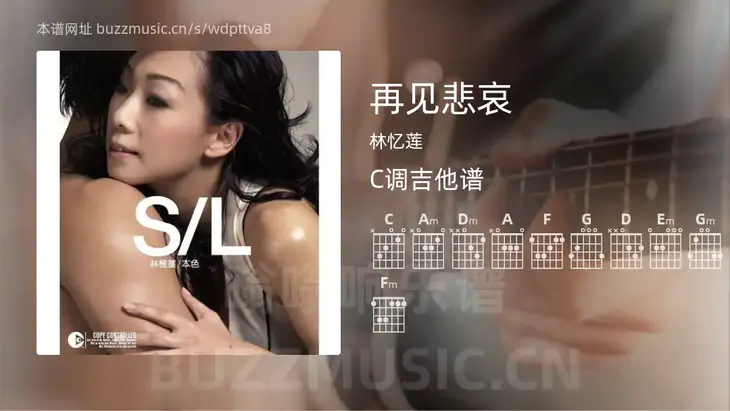 再见悲哀吉他谱C调 林忆莲 简单版