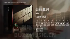 美丽生灵 李健 吉他谱C调简单版