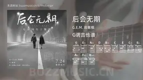 后会无期 G.E.M. 邓紫棋 吉他谱G调简单版