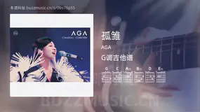 孤雏 AGA 吉他谱G调简单版