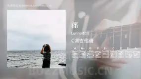 痛 Lunhui轮回 吉他谱C调简单版