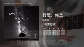 我是，你是 陈旭阳 吉他谱C调简单版
