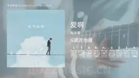 爱啊 毛不易 吉他谱G调简单版