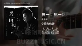 爱一回疯一回 吴恩师 吉他谱G调简单版