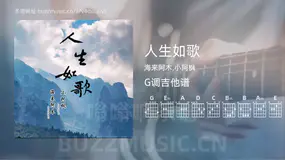 人生如歌吉他谱G调 海来阿木,小阿枫 简单版