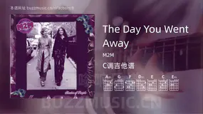 The Day You Went Away M2M 吉他谱C调简单版