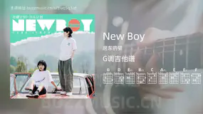 New Boy 房东的猫 吉他谱G调简单版