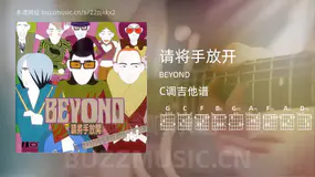 请将手放开 BEYOND 吉他谱C调简单版