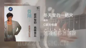 冬天里的一把火 费翔 吉他谱C调简单版