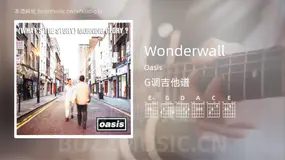 Wonderwall Oasis 吉他谱G调简单版