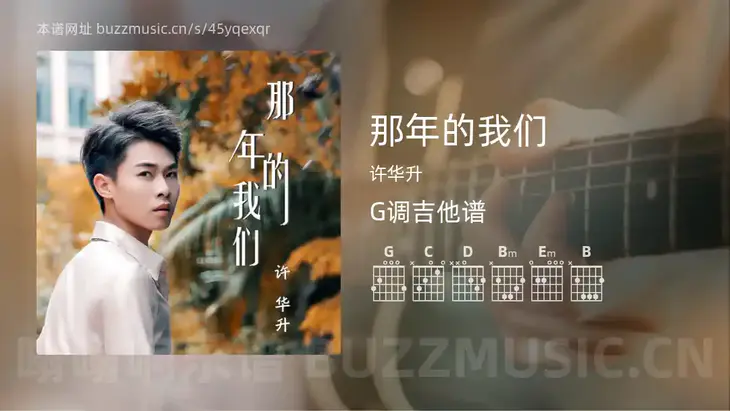 那年的我们 许华升 吉他谱G调简单版