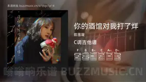 你的酒馆对我打了烊 陈雪凝 吉他谱C调简单版
