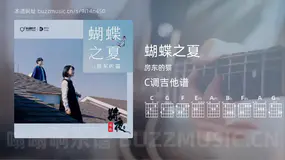 蝴蝶之夏 房东的猫 吉他谱C调简单版